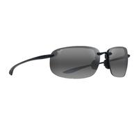 Maui Jim Unisex Ho'okipa XL Sonnenbrille, schwarz (Black Gloss), 67/15/138