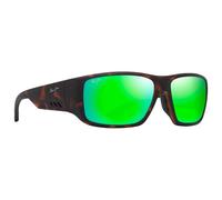 Maui Jim - Keha Asian Fit Havane Foncé Mat Maui Green Minéral SuperThin - Sonnenbrille Vert Sans