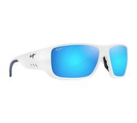 Maui Jim - Keha Blanc Mat Bleu Hawaï Minéral SuperThin - Sonnenbrille Blanc Sans
