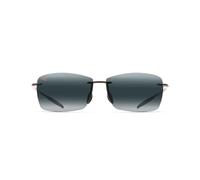 Maui Jim Unisex Leuchtturm Leuchtturm, Glänzend schwarz/neutral grau polarisiert, One size