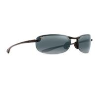 Maui Jim Herren Sonnenbrille - Makaha - 405-02 - 64mm - Schwarz, Rechteck