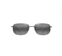 Maui Jim Unisex Sunglasses, Grey ohai Black Gloss, L