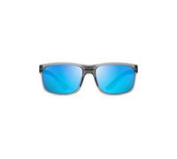 Sonnenbrille Pokowai Arch Gris Mat Translucide Bleu Hawaï MauiPure - Maui Jim Blau