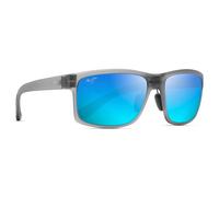 Maui Jim - Pokowai Arch Gris Mat Translucide Bleu Hawaï MauiPure - Sonnenbrille Bleu Sans