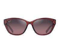 MAUI JIM ROSE PUNONO SHINY TRANSPARENT BURGUNDY 54