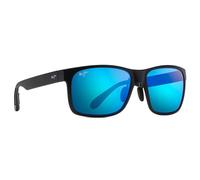 Maui Jim - Red Sands Noir Mat Bleu Hawaï MauiPure - Sonnenbrille Noir Sans