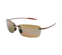 Maui Jim Herren Sonnenbrille - Lighthouse - H423-26 - 65mm - Rot, Rechteck