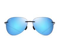 MAUI JIM BLUE HAWAII SUGAR BEACH SHINY BLACK 63