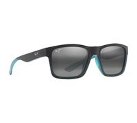 Maui Jim - The Flats Noir Bleu Sarcelle Neutral Grey Mineral Superthin - Sonnenbrille Noir Sans