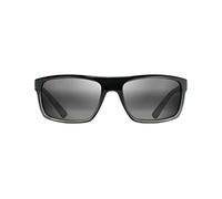 MAUI JIM Unisex Sunglasses, Grey Byron Bay Black matt, L