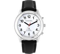 MAUJOY Sprechende Uhr für Herren für Blinde Senioren mit Sehbehinderung, Laute und klare Stimme,Spricht Deutsch (Black-A)