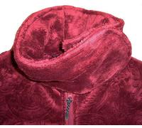Maul Damen Kuschelfleecejacke mit Umschlagkragen Gr. 36 (36 beere)