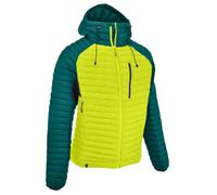 Maul Funktionsjacke Kaunertal REC (atmungsaktiv, wärmeisolierung, wasserabweisend) lime/petrolblau Herren, Größe 52