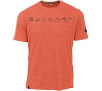 MAUL Herren Shirt Grinberg - 1/2 T-Shirt+Print (4344400793) 56 orange 44