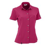 Maul Outdoor Damen Bluse Vilsalpsee II Kurzarm, uni, elastisch – Cherry Größe 42