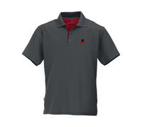 MAUL Sport Spiez Fresh - 1/2 Poloshirt dark grey/red (1093) 50