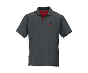 MAUL Sport Spiez Fresh - 1/2 Poloshirt dark grey/red (1093) 56