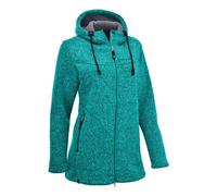 MAUL Sport Wilde Kaiserin - Strickfleece Mantel+Kap. türkis green (67) 48