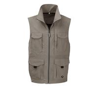 Maul Weste Grünten II - klassisch, wasserabweisend, atmungsaktiv - beige Herren - Übergröße -, Größe 64