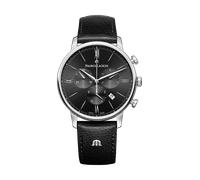 Herrenuhr Maurice Lacroix Eliros Chronograph mit schwarzem Zifferblatt und Kalbsleder-Armband EL1098-SS001-310-1