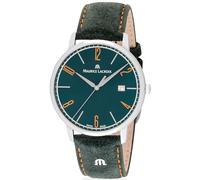 MAURICE LACROIX Eliros Date Green Herren-Armbanduhr Analog Quarz mit grünem Velours-Lederband EL1118-SS001-620-5