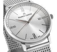 Maurice Lacroix Eliros Date Herrenuhr EL1118-SS002-110-1 Milanaise-Edelstahl-Band Zifferblatt silber NEU OVP. mit Box Papiere 2 Jahre Hersteller-Garantie