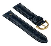 Maurice Lacroix Ersatzband 20mm Leder Krokooptik Blau 25839G