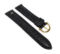 Maurice Lacroix Ersatzband Uhrenarmband Straußenleder Band schwarz