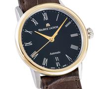 Maurice Lacroix Les Classiques Tradition Automatik LC6063-PS101-310-2 | Damen-Armbanduhr | 18K Massivgold Lünette | Braunes Lederband | Saphirglas | Swiss Made | 2 Jahre Garantie | NEU OVP mit Box & Papiere