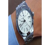 Maurice Lacroix - Mann - AI6008-SS002-130-1 - Aikon 42 mm silbernes Zifferblatt; Stah