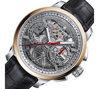 Maurice Lacroix Masterpiece Skeleton Chronograph MP6028-PS101-090-3 | Herren Automatik Uhr | Stahl-Roségold | Skeleton Dial | Lederband braun | Swiss Made | NEU OVP | 2 Jahre Hersteller-Garantie