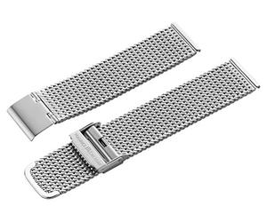 Maurice Lacroix Milanaise Edelstahl-Armband für Herren-Uhren aus feinem Stahl Metall Ersatzband SS002 für Eliros Les Classiques Pontos Masterpiece Aikon Breite 20 mm feingliedrig matt satiniert