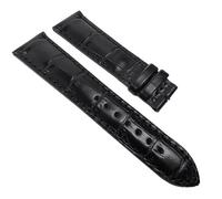 Maurice Lacroix Miros > Uhrenarmband XL 22mm Leder schwarz Krokooptik