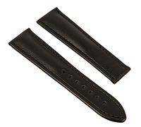 Maurice Lacroix Pontos Elegant Ersatzband für Faltschließe Leder schwarz ohne Emblem 26079, Stegbreite:20mm