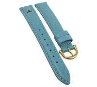 Maurice Lacroix Soft-Kalb Uhrenarmband 15mm blau Leder rembordiert