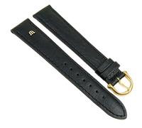Maurice Lacroix Uhrenarmband Büffelkalb Leder schwarz XL 19mm 19371G