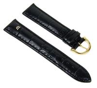 Maurice Lacroix XL Ersatzband Leder Krokooptik schwarz 20mm 25068G