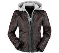 Mauritius Angy W18 LASANV Frauen Lederjacke dunkelrot M 100% Leder Basics, Biker