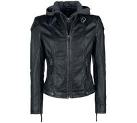 Gipsy Cacey Damen-Lederjacke - schwarz 4XL