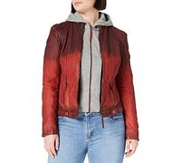 Mauritius Cascha LAMOV Frauen Lederjacke rot 4XL 100% Leder Basics