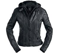 Mauritius Chasey Frauen Lederjacke schwarz 3XL 100% Leder Casual Wear, Rockwear