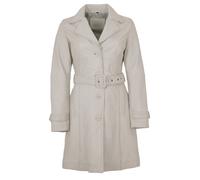 Mauritius - Damen Trenchcoat Ledermantel Lammnappa ivory : L