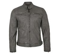 Mauritius Gipsy by Herren Echtleder Lederjacke Lammnappa grau Größe M