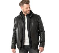 Lederjacke MAURITIUS "MMBromu", Herren, Gr. 3XL, schwarz (vintage schwarz), Obermaterial: 100% Schafsleder. Futter: 100% Baumwolle. Ärmelfutter: 100% Polyester, vintage, regular fit normal, abgesteppt