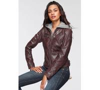 Mauritius "NOLA" mit Kapuze Two-in-One Style - mit abnehmbarer Jersey-Kapuze (86636554-L) bordeaux