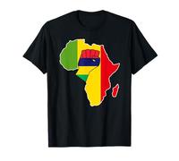 Mauritius Pride Mauritius Flagge Afrika Karte erhöhte Faust T-Shirt T-Shirt