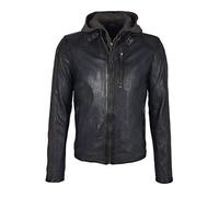 Mauritius Steep Slim Fit Lasanv Männer Lederjacke anthrazit/oliv XL 100% Leder Basics