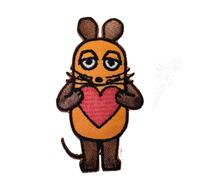 Maus Sendung Mit Der Maus Kinder - Aufnäher, Bügelbild, Aufbügler, Applikationen, Patches, Flicken, Zum Aufbügeln, Größe: 7,5 x 4 cm