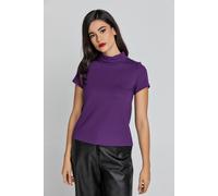 Mauvefarbenes Kurzarm-Top EU 36 / UK 8