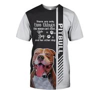 MAUXpIAO Hoodies Jacken T-Shirts Shorts Strickjack e dünner 3D PITBULL DOG Pullover mit Volldruck für Herren und Damen lässiges Polyester-Sweatshirt-Oberteil baumwolle/a4/4XL